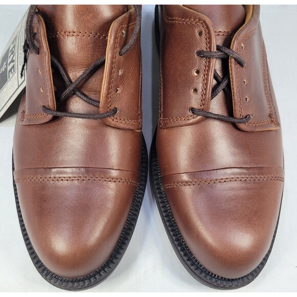 Frye Perth Brown Distressed Leather Oxford Dress Shoes Men's 7.5 84425 NOS W Box - Picture 6 of 14
